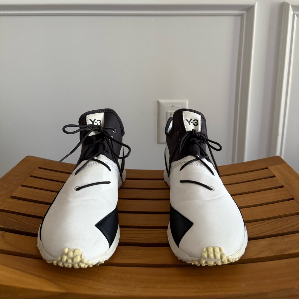 Y-3 Monochrome High-Top Sneakers